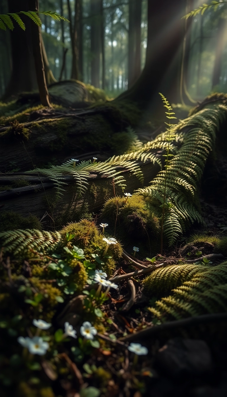 Best Artistic Spring Forest Floor Phone Scenic Wallpaper